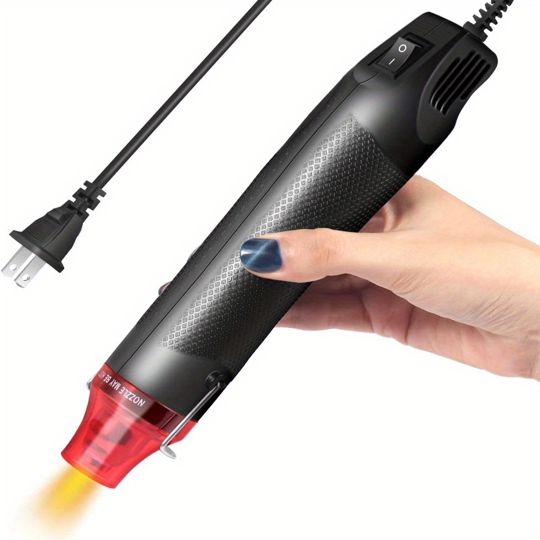 300W Electrical Mini Heat Gun Handheld Hot Air Gun Wire Connector Heat  Shrink Butt For DIY Craft Embossing Shrink Wrapping PVC