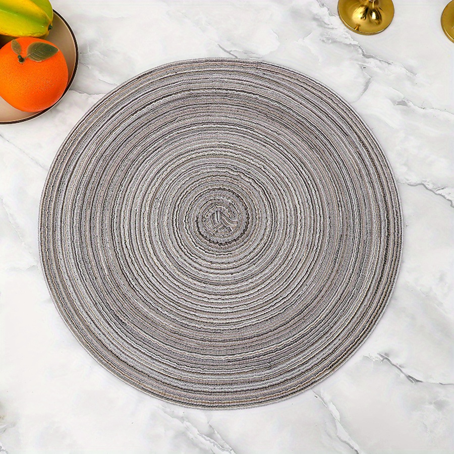 Round Cotton Placemat Light Luxury Mat - Temu Australia