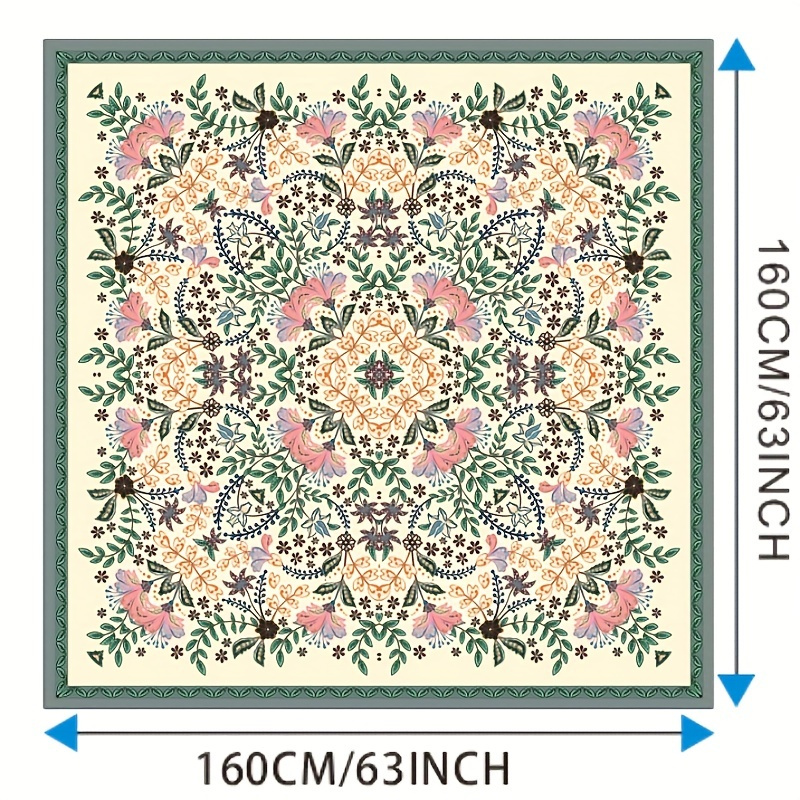 Boho Vintage Absorbent Non Slip Rug Stain Resistant Waterproof Mat