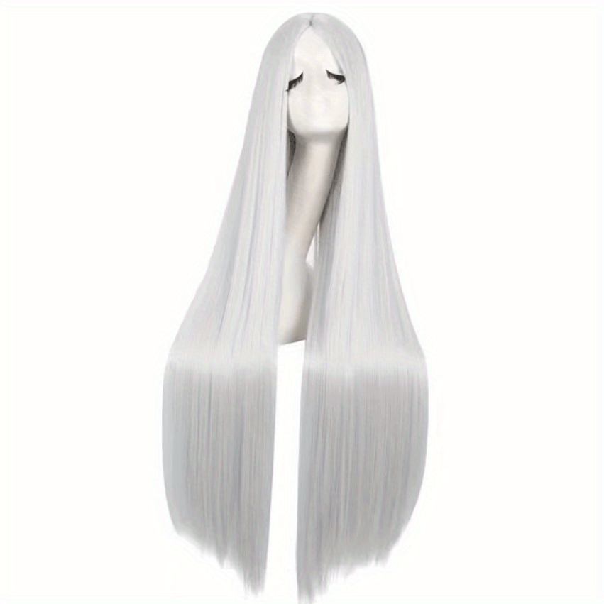 Costume Wigs Colorful Long Straight Synthetic Wig Anime Temu