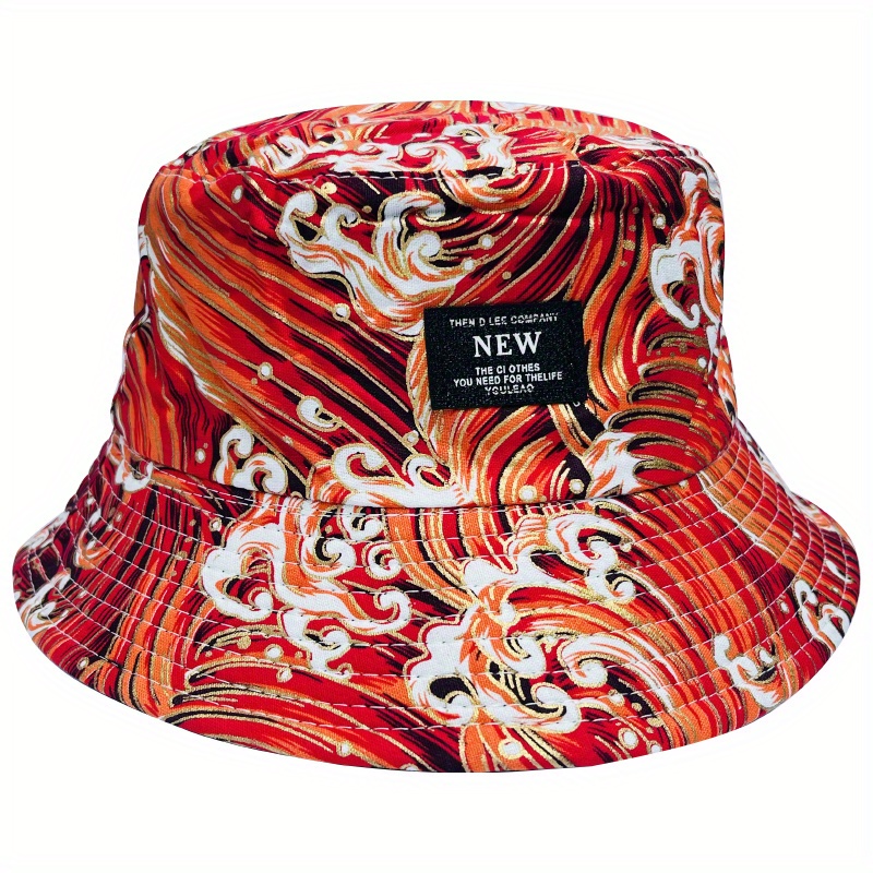 Vintage patched bucket hat