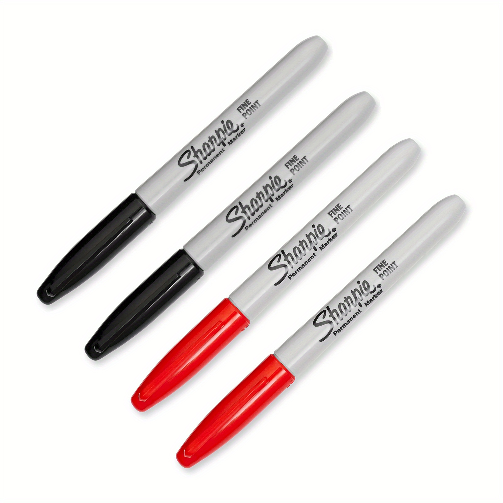 4pcs Mini Permanent Markers Pen Black Blue Red Ink Golf Ball