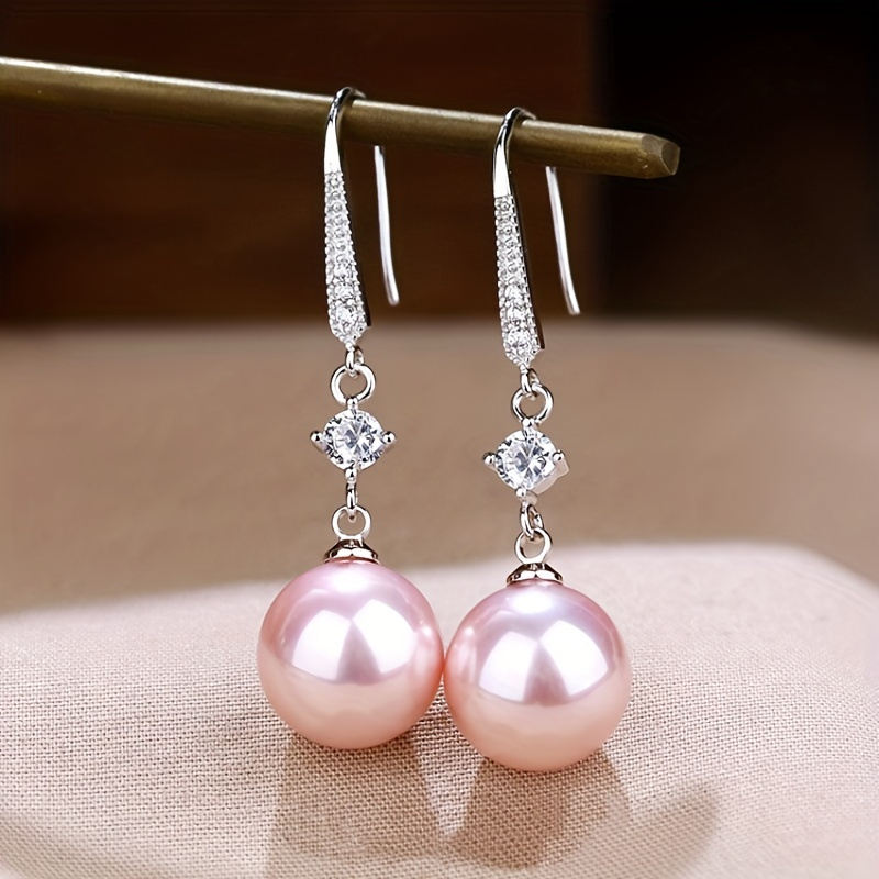 1 pair vintage elegant copper drop dangle earrings synthetic