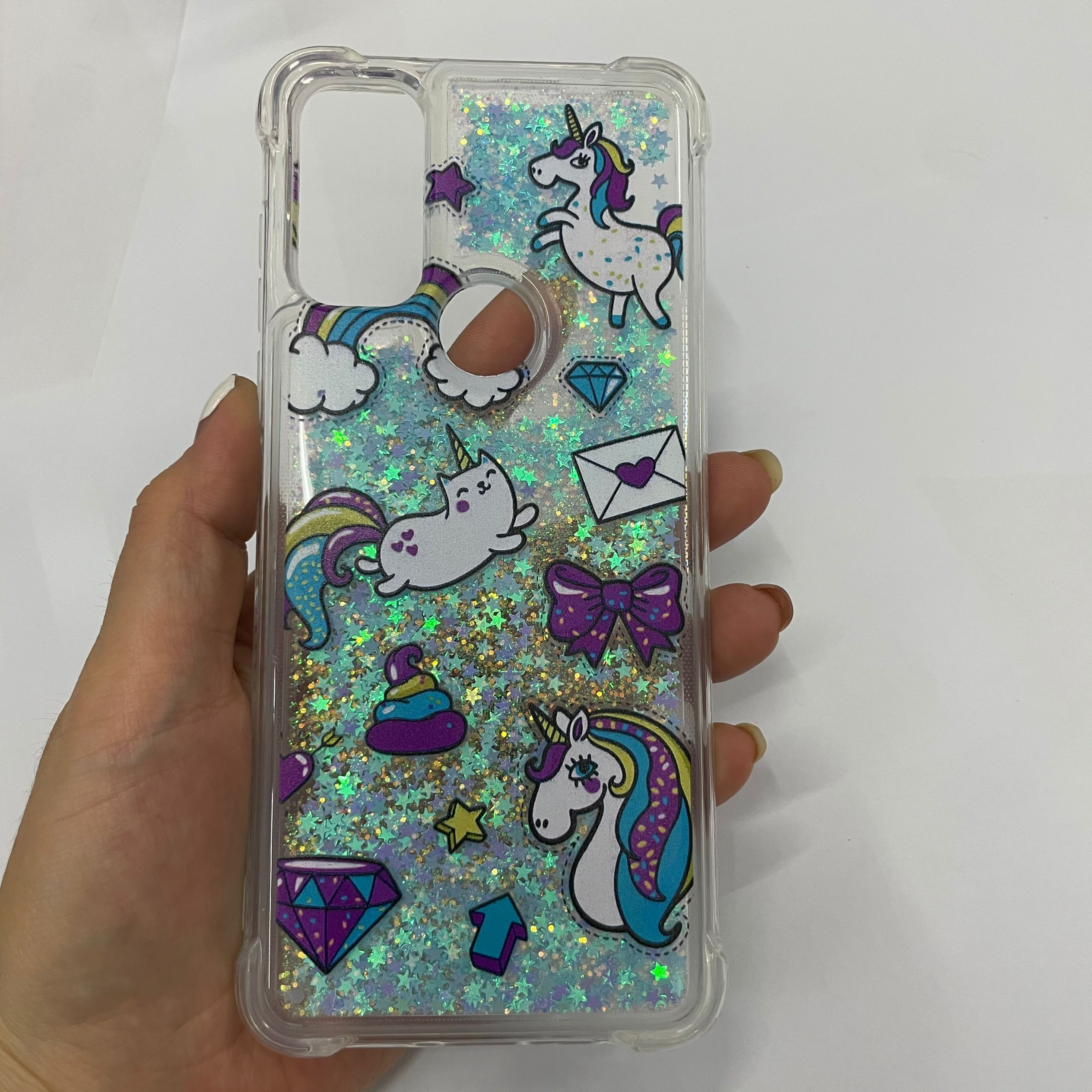 Built in Flowable Glitter Liquid Sturdy Case Fashion - Temu