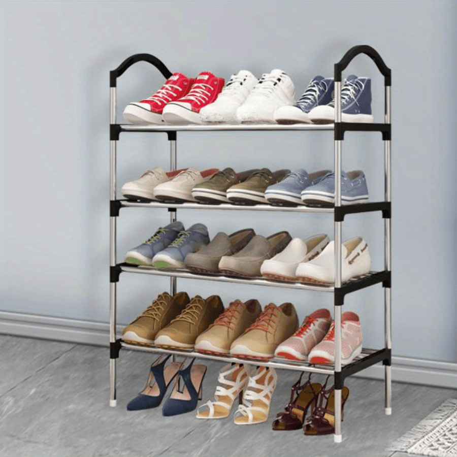 7/8-layer Plastic Shoes Rack, Stable Shoe Storage Shelf, Household Storage  Organizer For Rental House, Entryway, Hallway, Bedroom, Bathroom, Living  Room - Temu