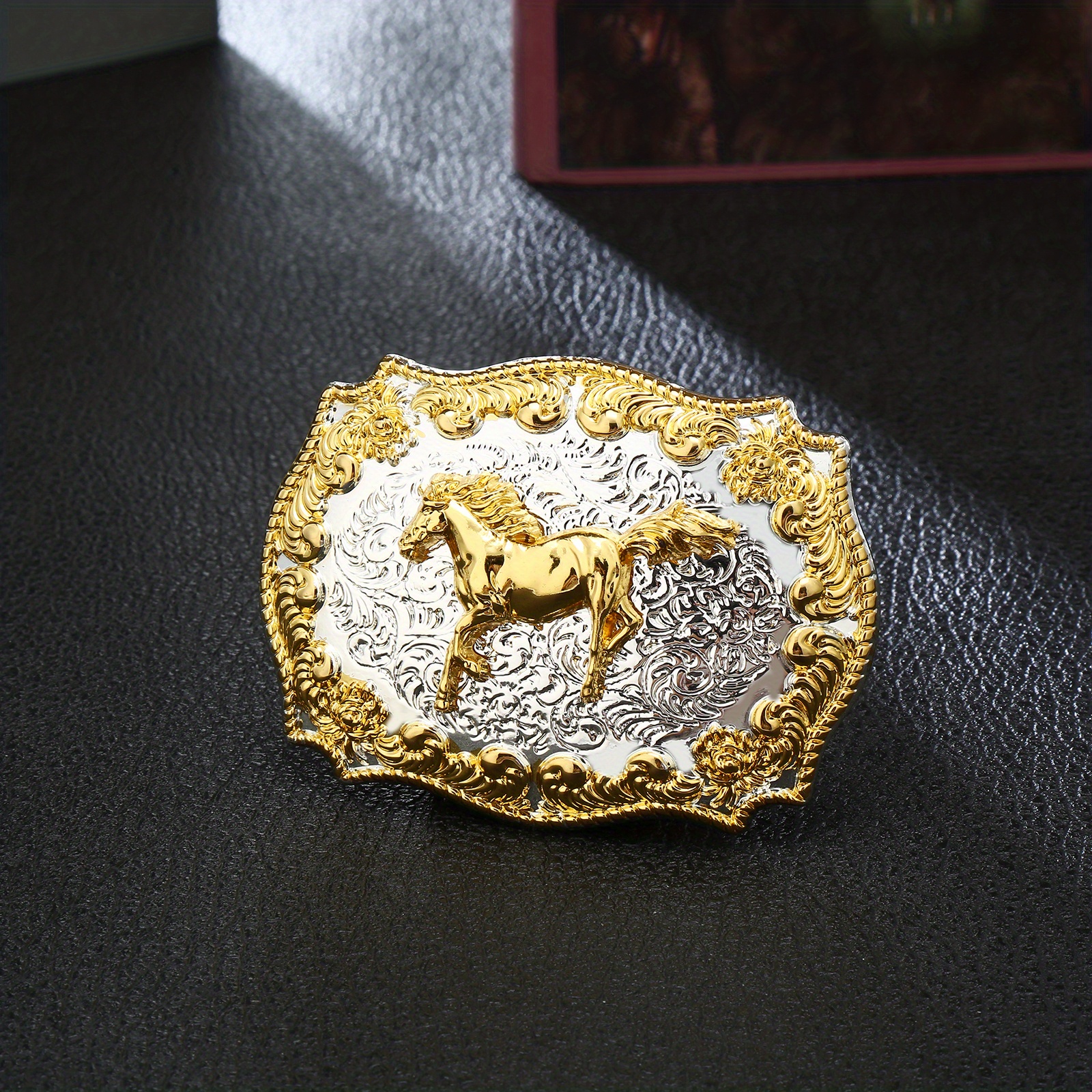 Fashion Trendy Belt Buckle Novelty Two color Embossed Animal - Temu ...