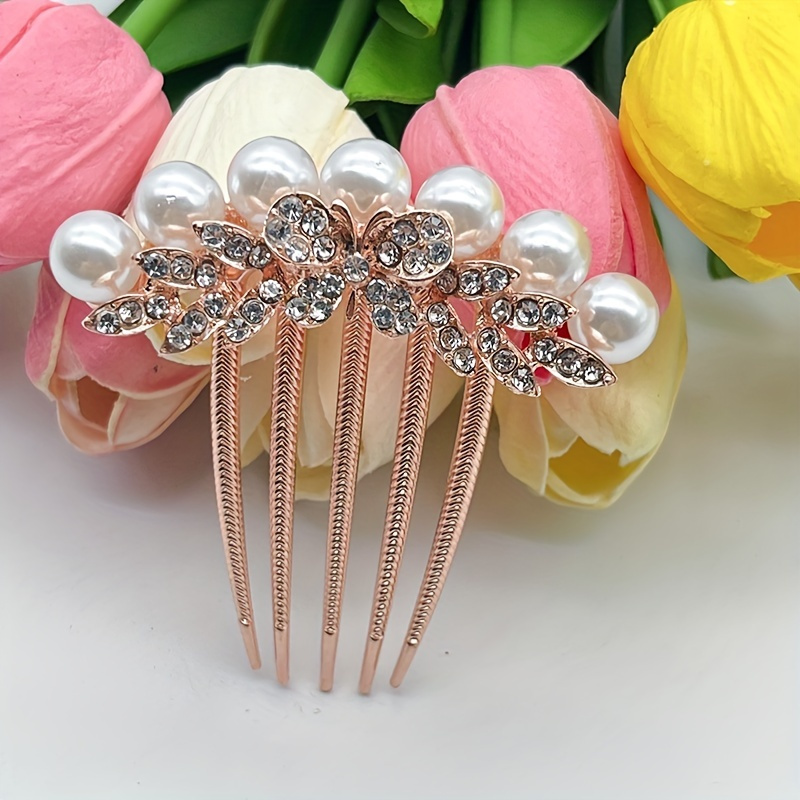 20pcs Bridal U-shaped Pin Metal Barrette Clip Hairpins Rhinestone Pearl  Women Hair Accessories Wedding Hairstyle Design Tools