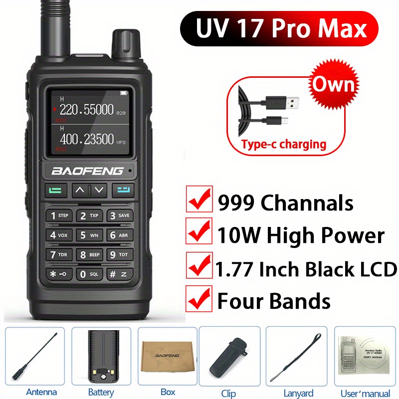 Retevis RT29 Two Way Radios Long Range Rechargeable,High Power Way Radio,Adults Walkie Talkies with IP67 Waterproof Mic VOX Emergency Alarm for Surv - 1