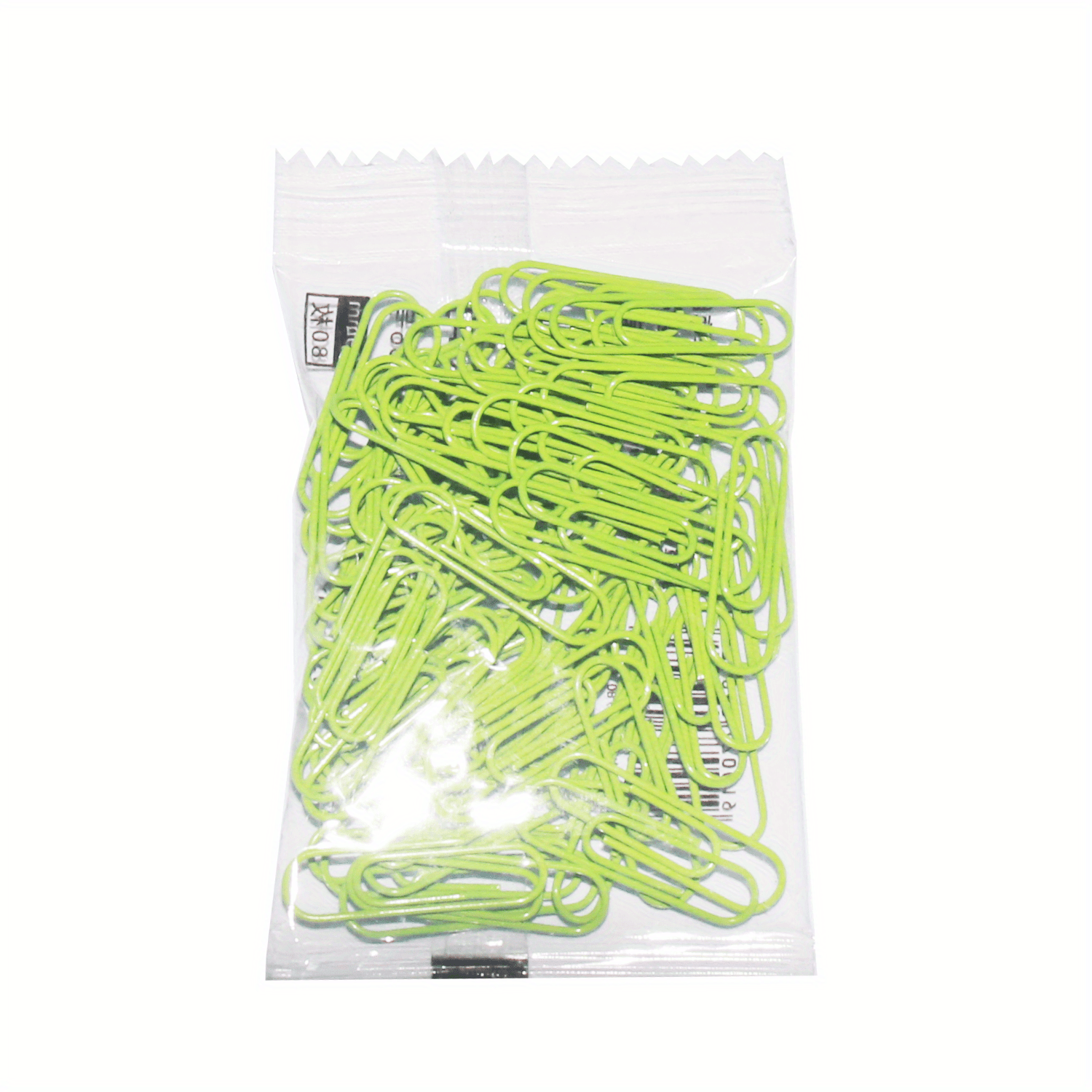 80 Colorful Iridescent Paper Clips for Desk Sparkle
