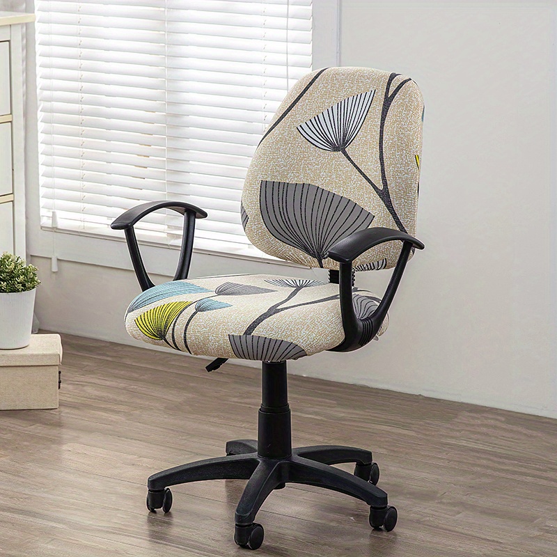 unicolor Funda para silla de oficina con respaldo Funda , Cubierta de silla  de computadora , universal a prueba de polvo elástico Funda para silla de  oficina, Moda de Mujer