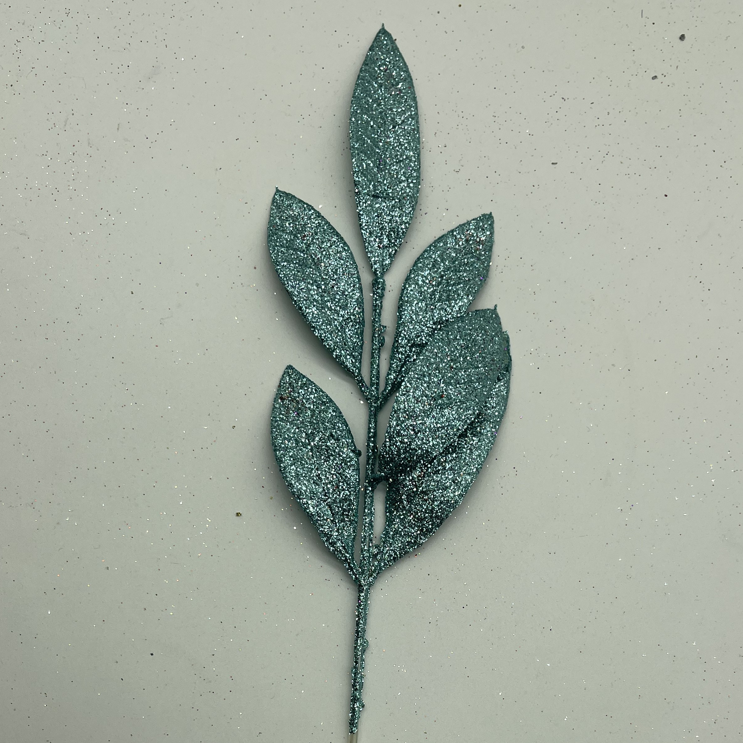 Glitter Bay Leaf Sprays Artificial Christmas Tree Picks - Temu