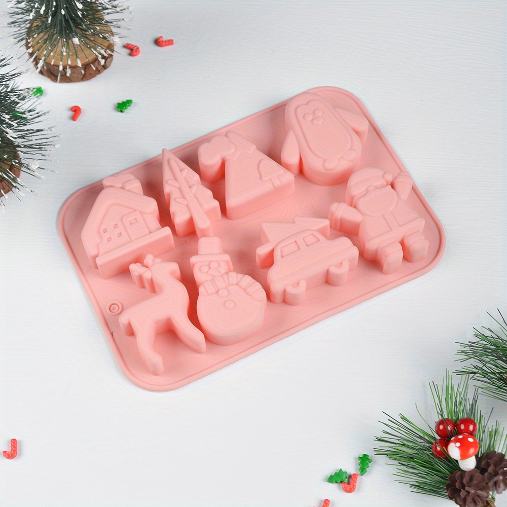 Christmas Silicone Cake Molds 6 Cavity Gingerbread House - Temu