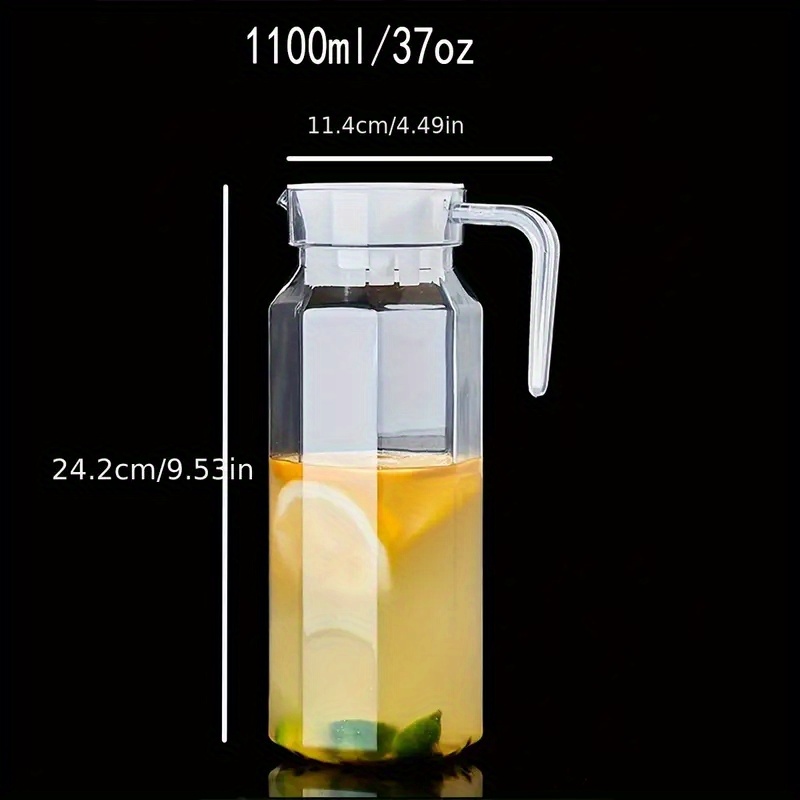 Clear Acrylic Pitcher With Removable Lid, Fridge Pitcher Perfect
