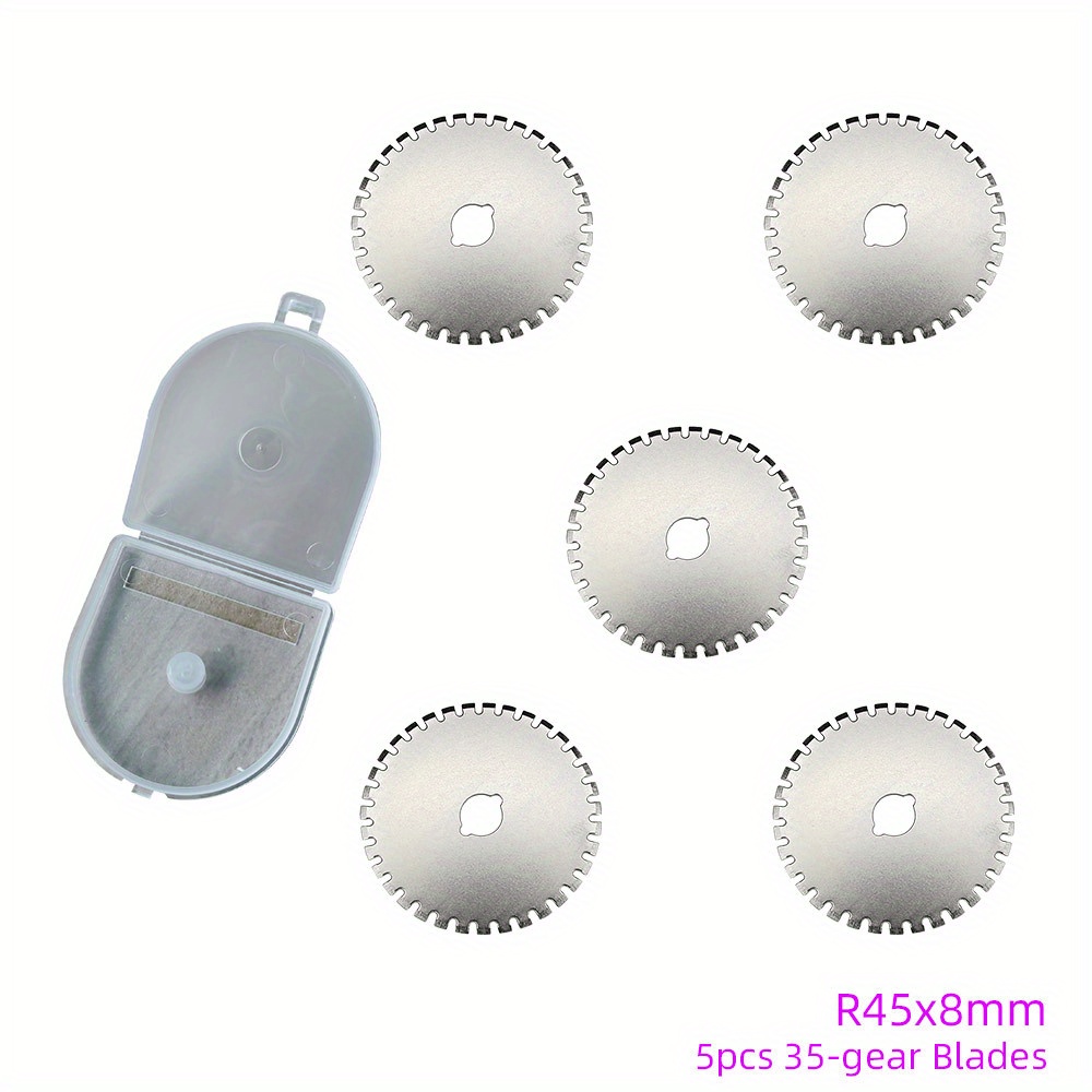 20 Pieces 45 mm Wave Rotary Blade Replacement Cutter Pinking