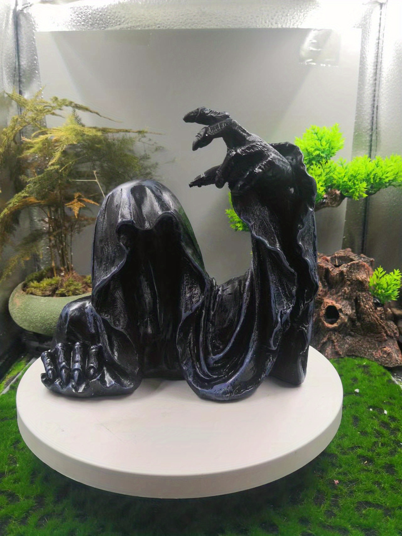 Harvest Creeper Reaper Statue, Gothic Decoration, Grim Reaper Statue