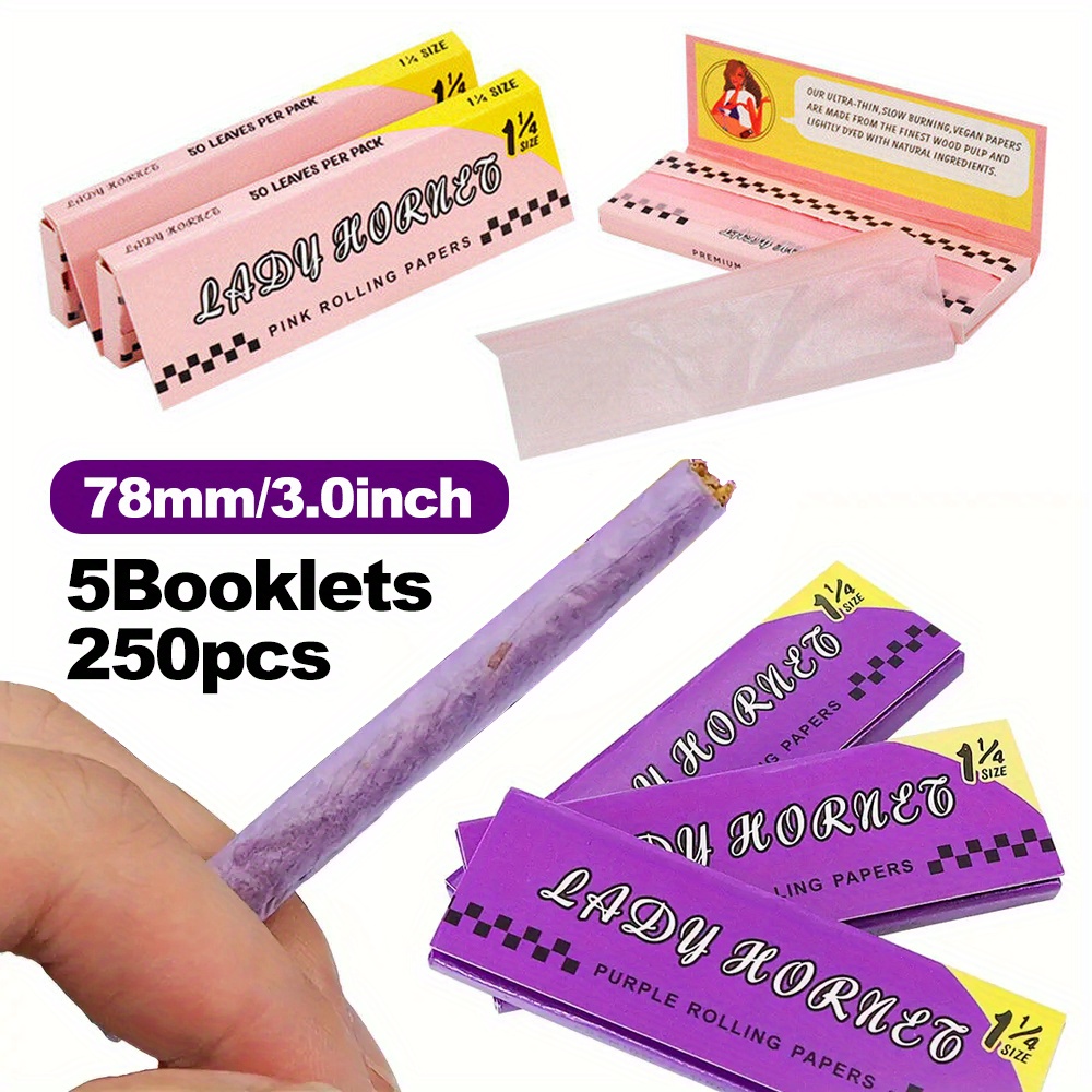 2/5booklets Rolling Paper Colored Cigarette Rolling Paper - Temu