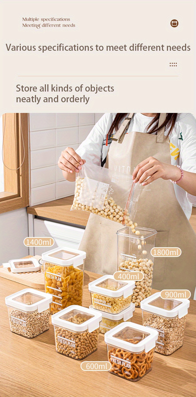  OXO Dispensador de cereales de encimera Good Grips : Hogar y  Cocina