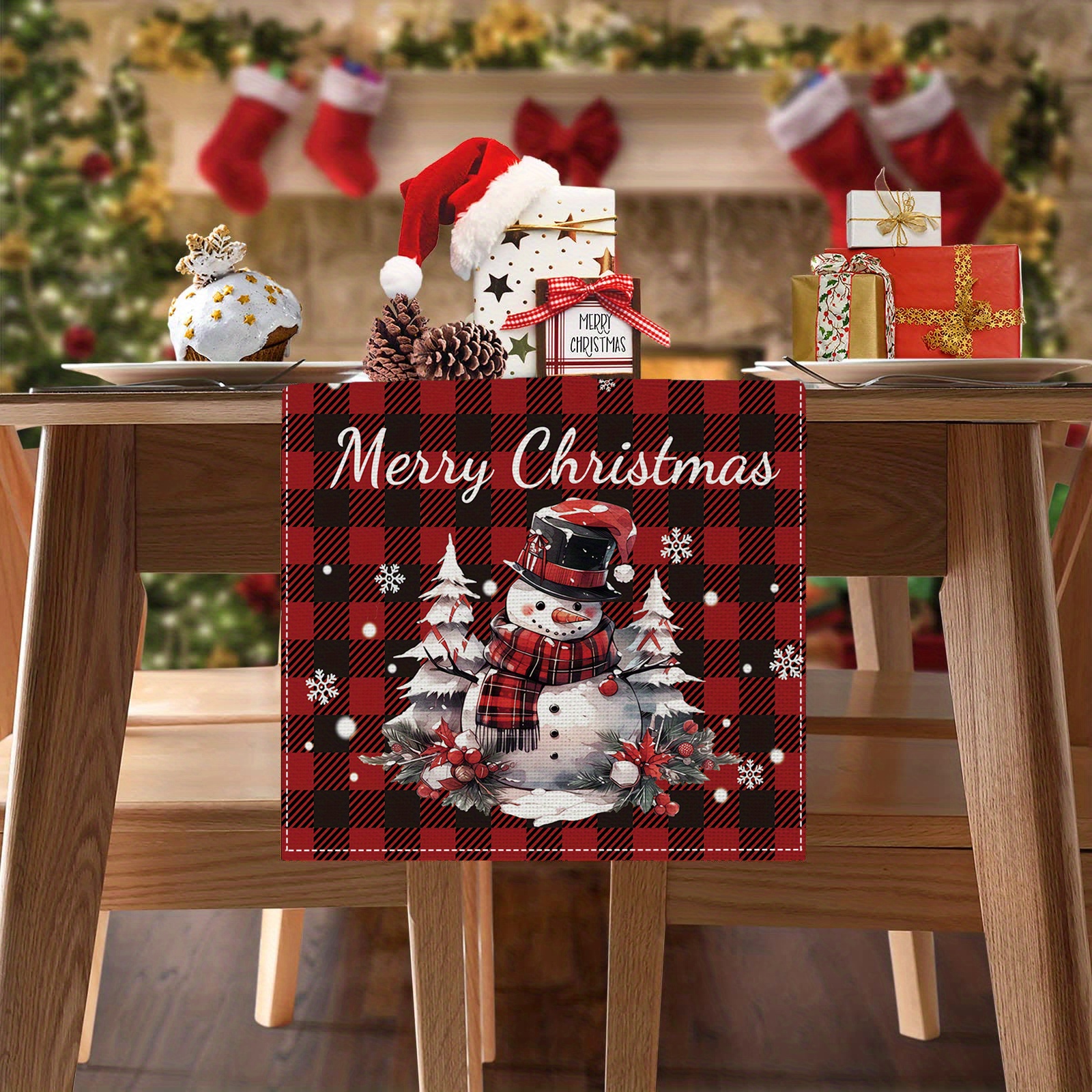 Produktbild von Weihnachtstischdecke, 137 * 274 Cm Tischdecke Weihnachten, Weihnachtsdecken Für Tisch Für Küche|Abendessen|Tischplatte|Dekoration Parteien|Hochzeiten| Weihnachten Weihnachtstischdecken