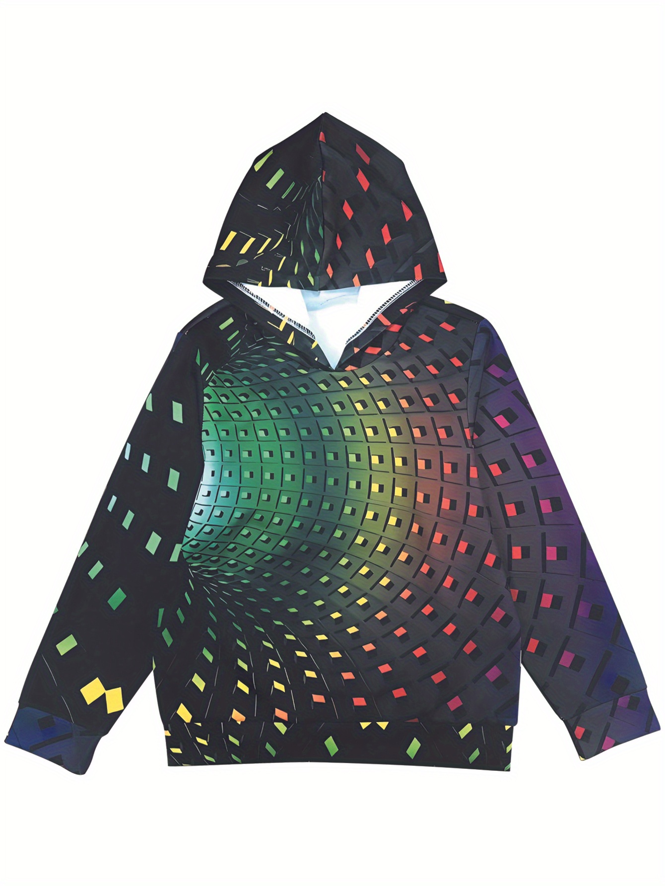 3d optical illusion outlet hoodie