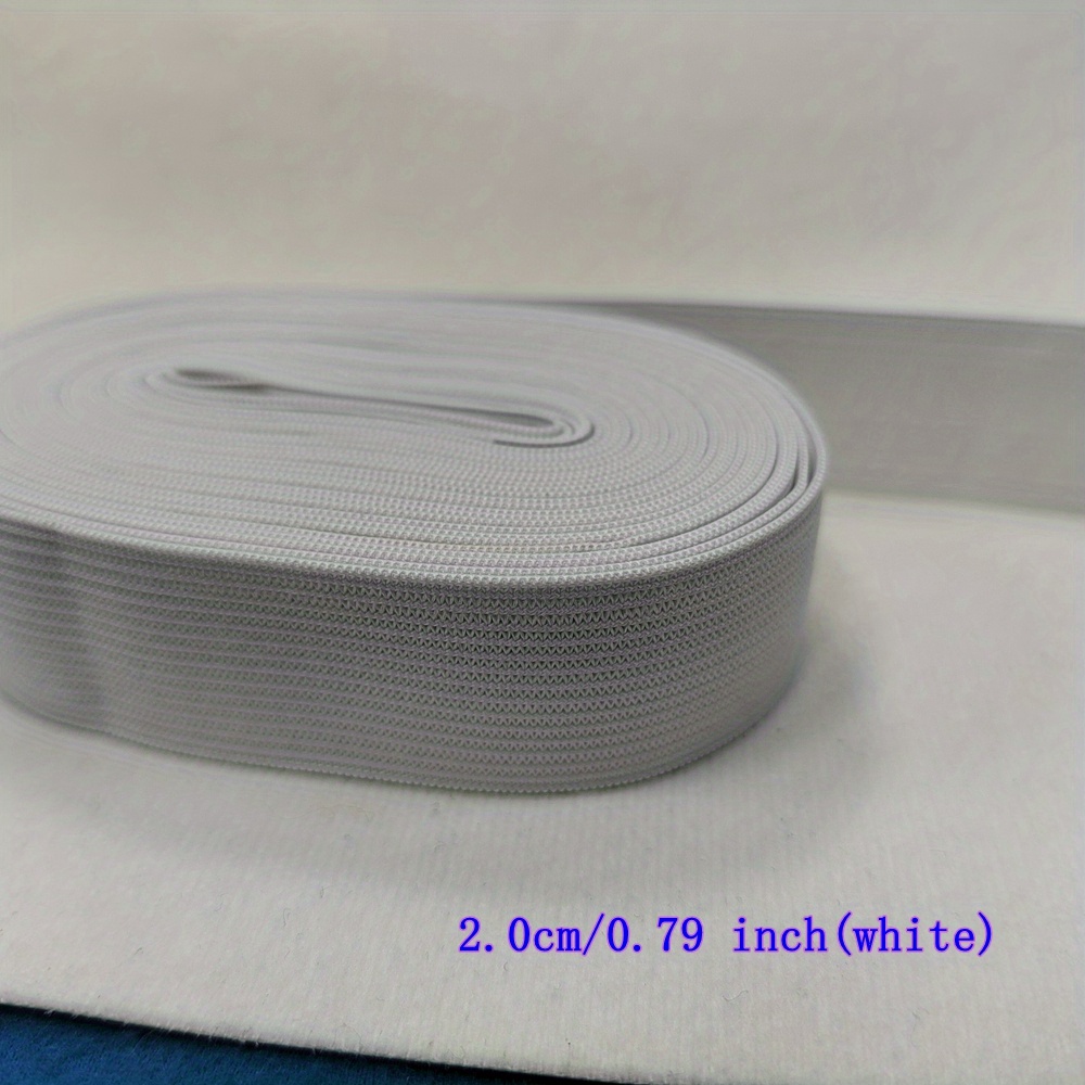 5yards White/black Nylon Highest Elastic Bands Garment Trousers Sewing Accessories