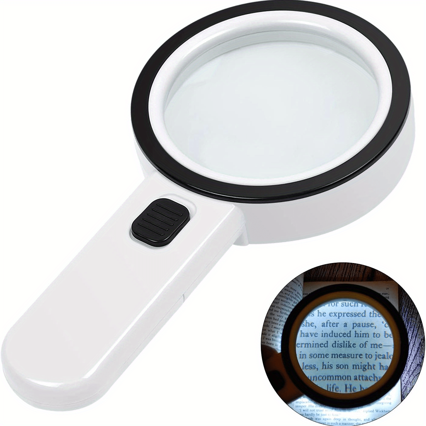 30x Magnifying Glass, Jewelry Appraisal Magnifying Glass, Full