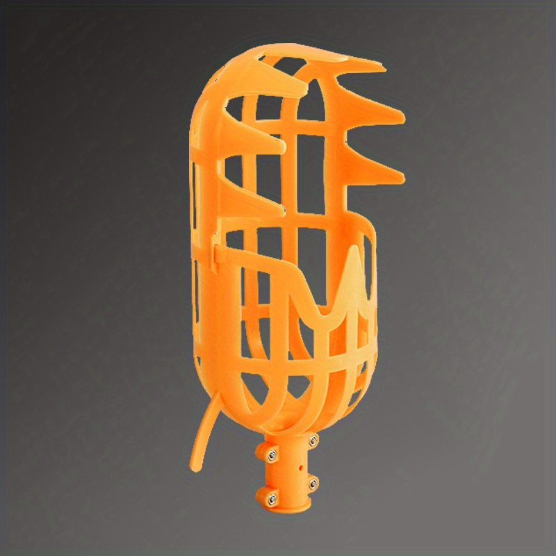 TEMU Fruit Picker With Ergonomic Handle & Mesh Basket - Durable Plastic Fruit For , Peaches, Cherries, - Tool-saving Gardening Tool For Safe &