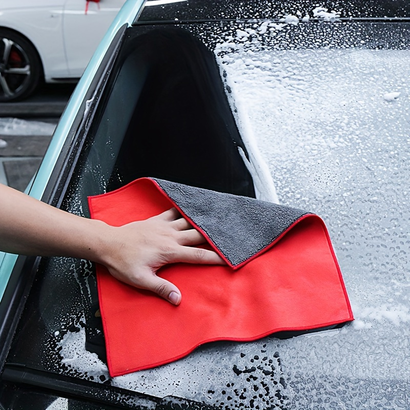 Car Wash Microfiber Towel Car Cleaning Cloth Car Detailing Super Absorbent  Car Care Cloth Soft Edgeless Drying Towels - Temu