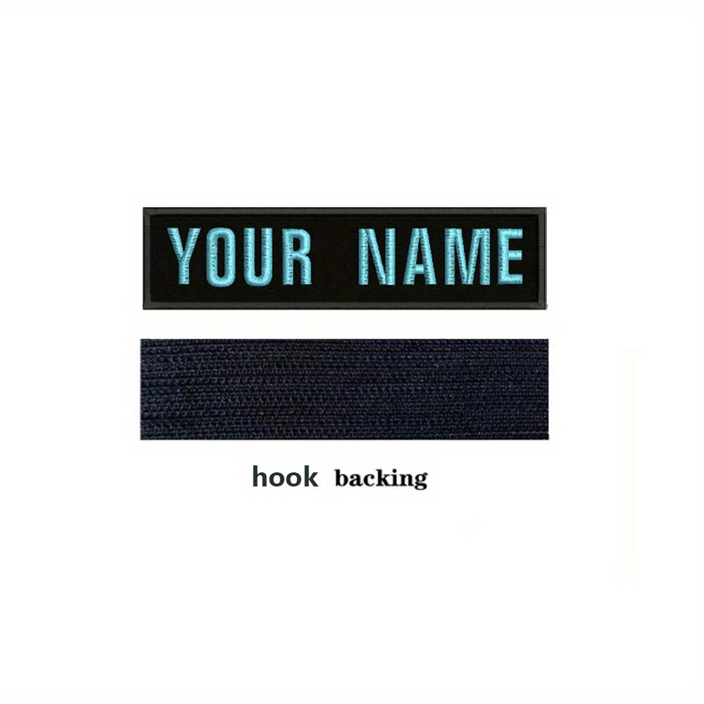 TEMU 1pc Custom Dog Name Patches, Personalized Embroidered Name Tapes For Dog Vests/harnesses