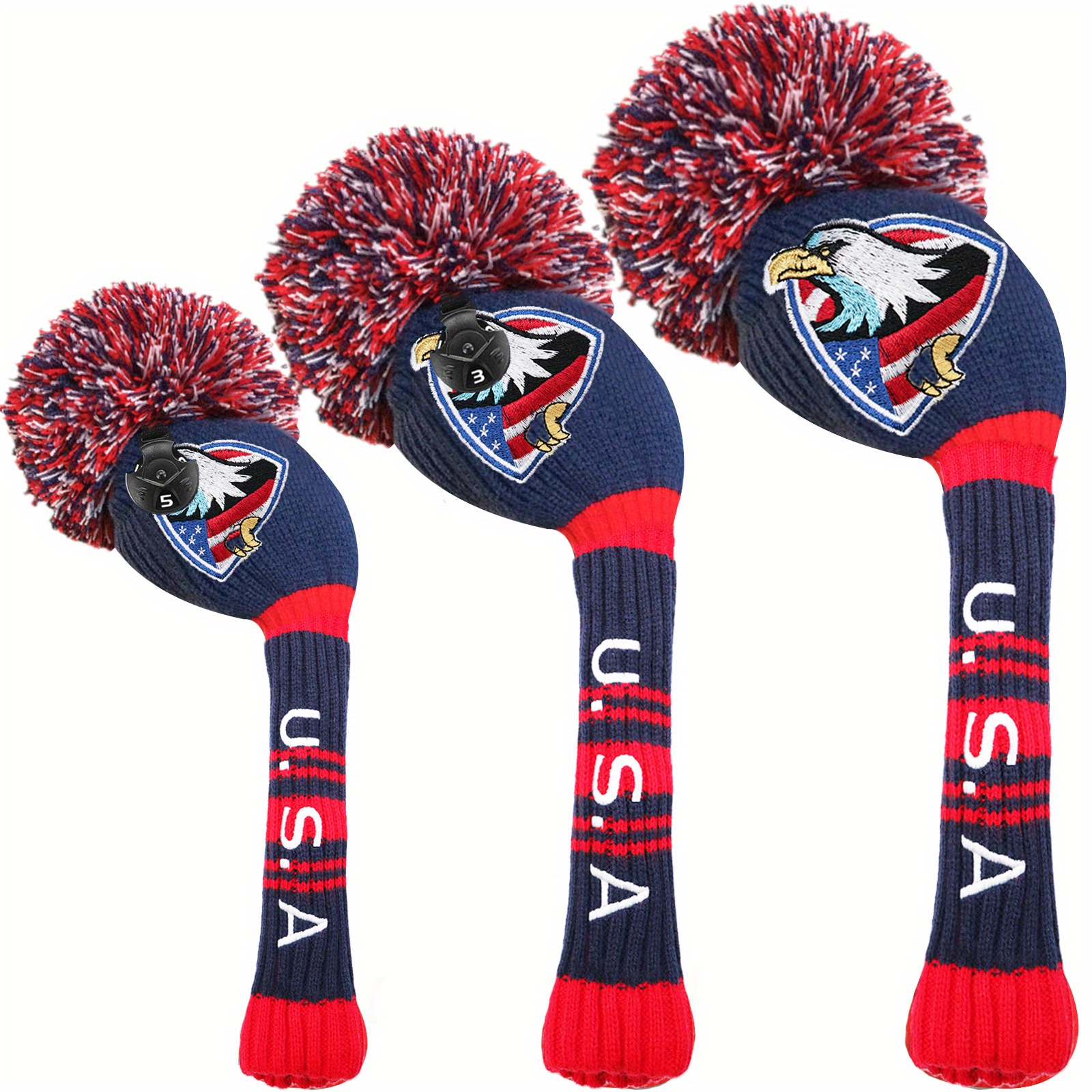 Creative Golf Club Head Covers Set, For Woods, Driver, Fairway, Hybrids, Golf  Accessories For Golf Lovers - Temu Philippines