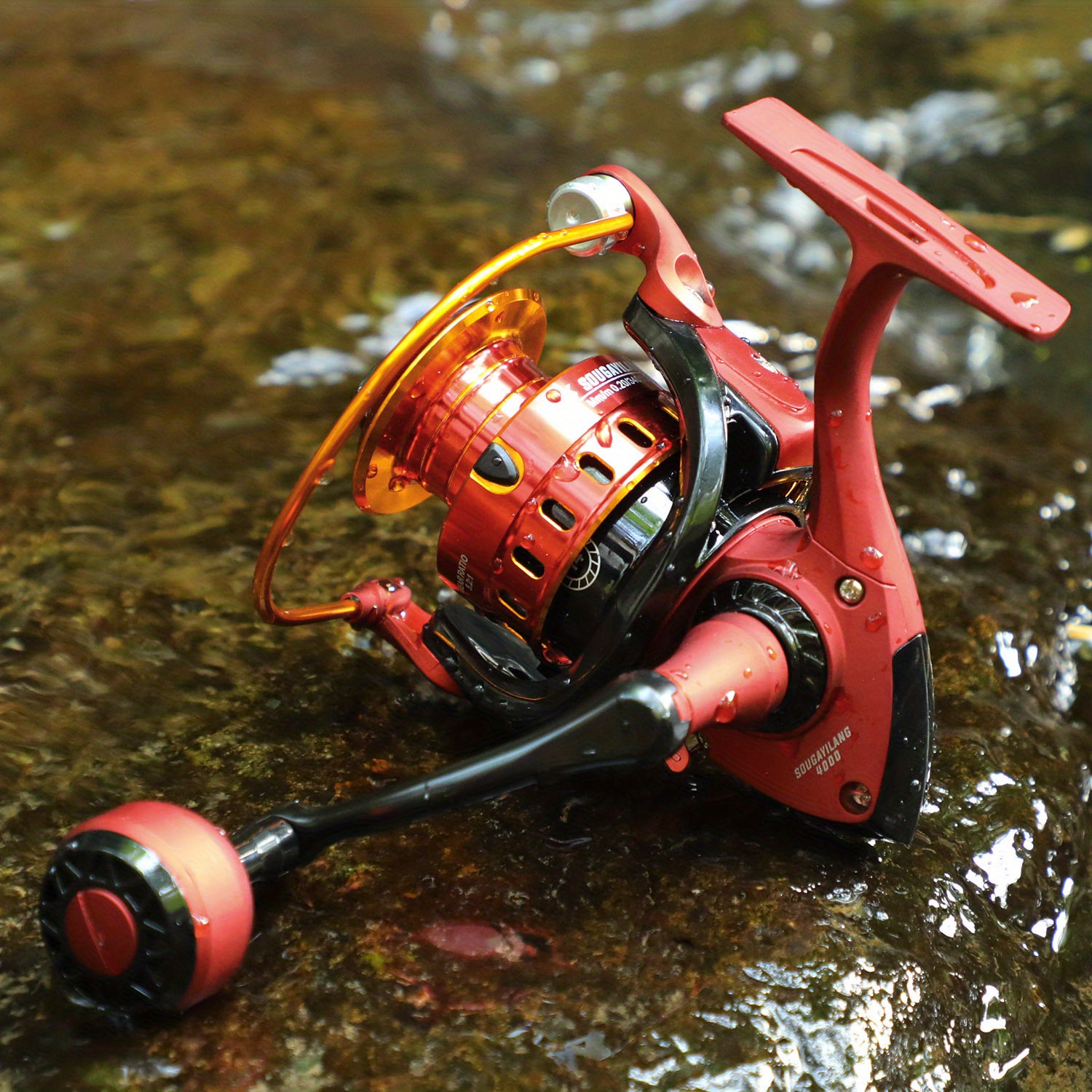 Sougayilang 10005000 Series Aluminum Spinning Reel, 5.21 Gear Ratio