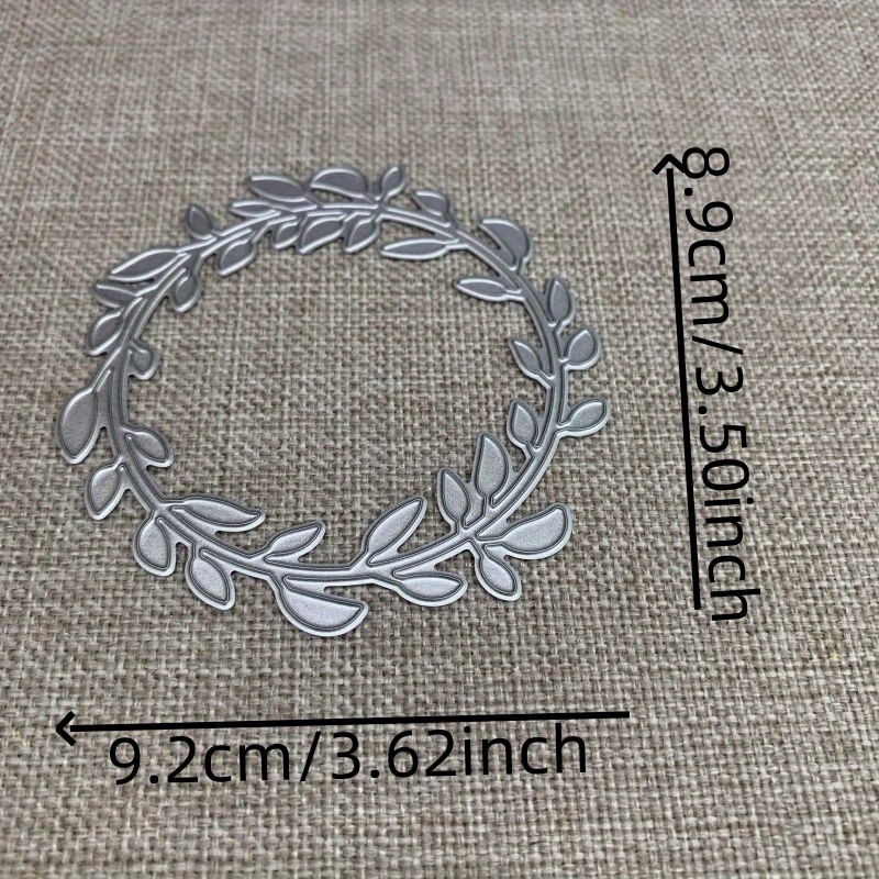 Round Leaf Grass Ring Metal Cutting Dies Stencils For Diy Scrapbooking Decorative Handcraft Die Cutting Template Mold