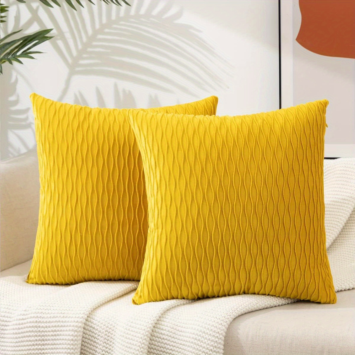 Throw Pillows With Inserts Included, With Velvet Striped Pillow Covers, Red Throw  Pillow For Farmhouse Sofa Couch Home Decor - Temu