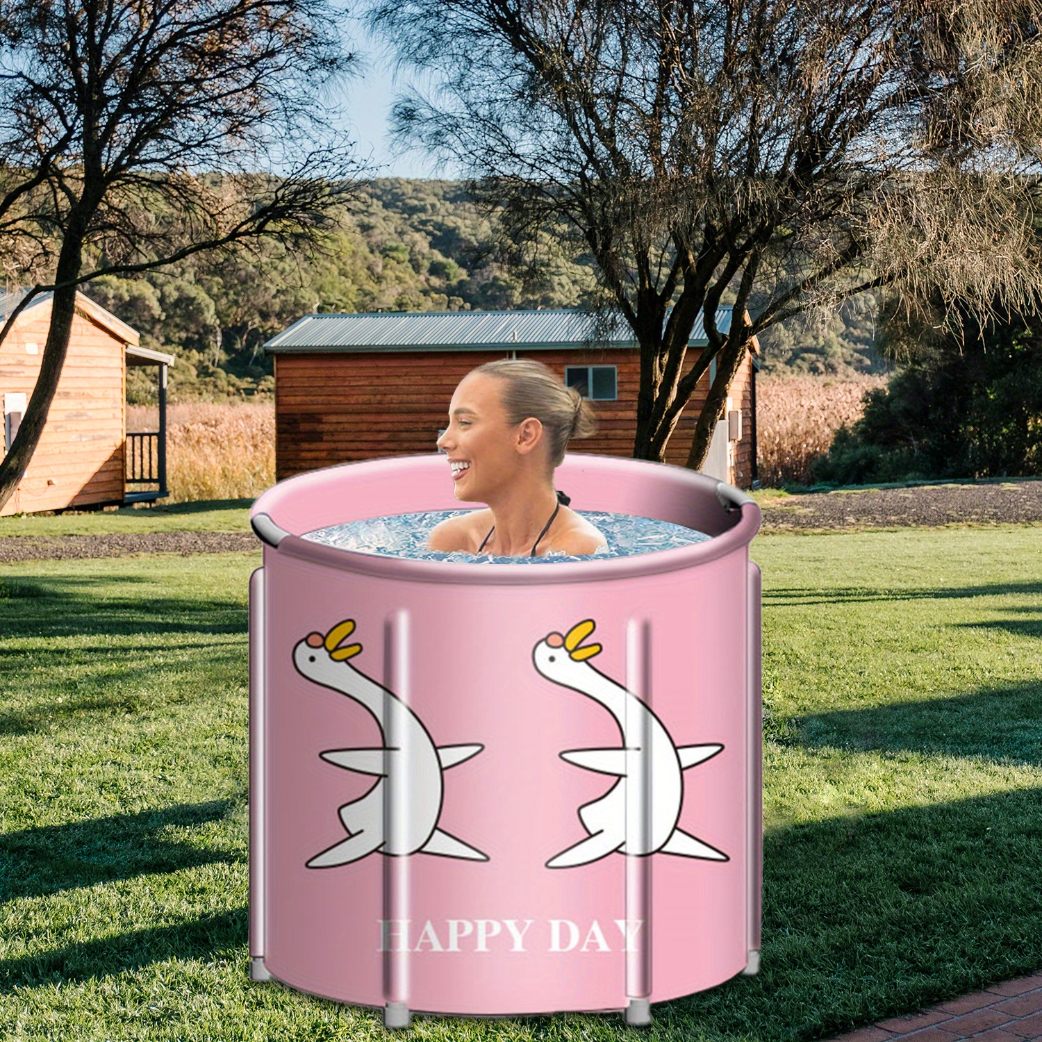 Freestanding Bathtub Ice Bath Tub Ice Bath Tub Recovery Temu