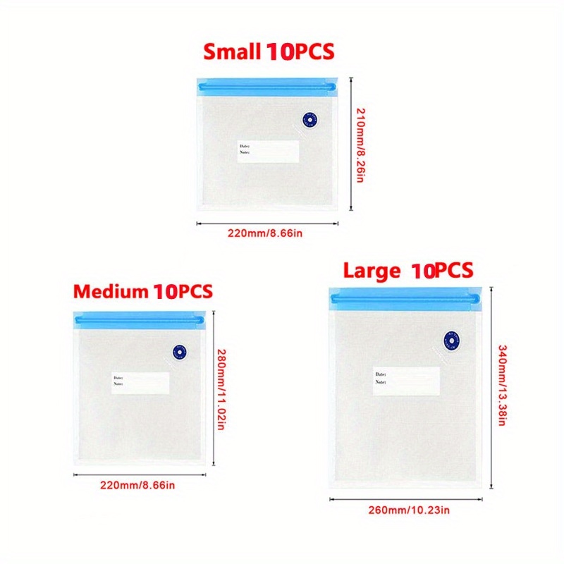 Sacs Sous Vide De Qualité Alimentaire 10/30 Pièces Sacs - Temu Belgium