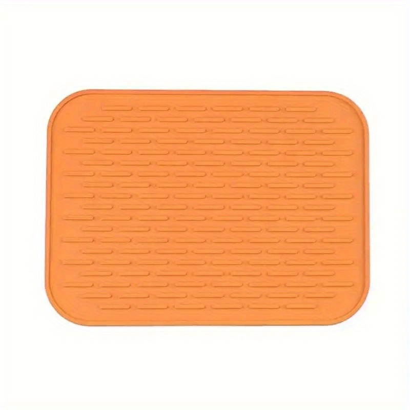 Silicone Drying Mat Drain Pad Pots Dish Drain Mat for Kitchen Tableware  Non-slip Drain Mats Anti-scald Coaster Kitchen Utensils