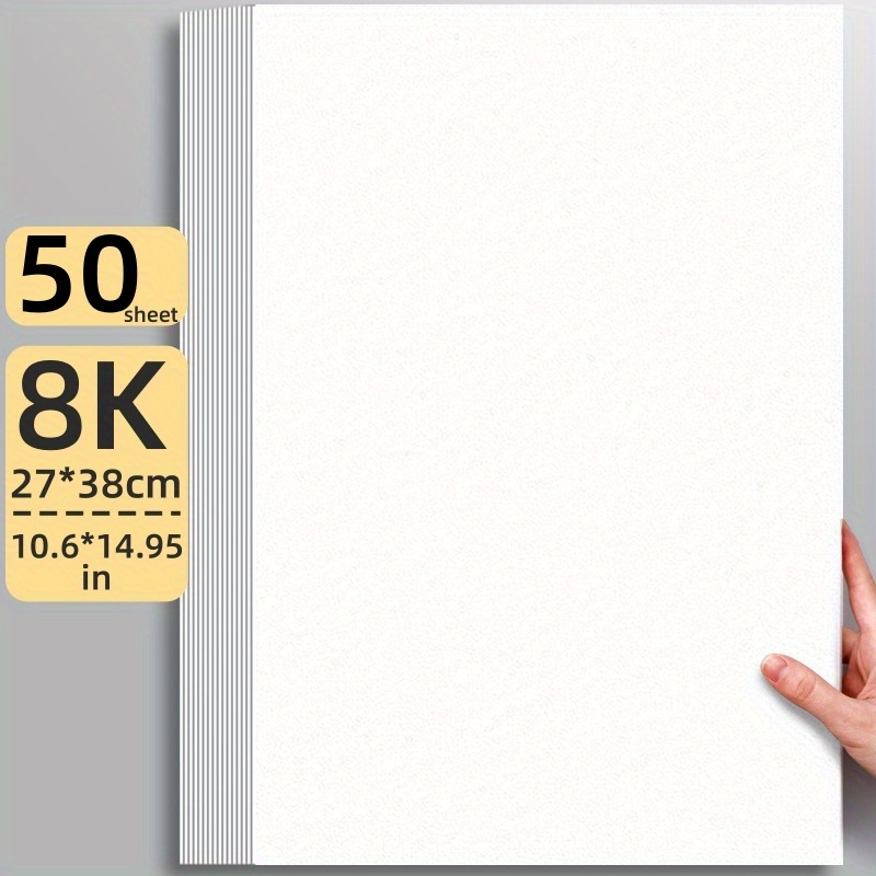 50 Feuilles De Papier Cartonné Blanc Et Dur, Mode en ligne