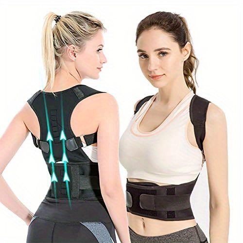 Magnetic Back Brace Posture Corrector Unisex Lumbar Support Belt Size Up  For Best Fit - Sports & Outdoors - Temu Canada
