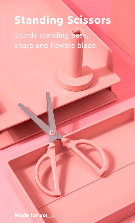 Deli Cute Kawaii Scissor Desk Stand Design Scissor For - Temu