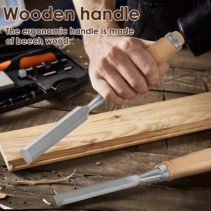 Intcro Tpr Handle Anti knock Handle Woodworking Chisel Wood - Temu