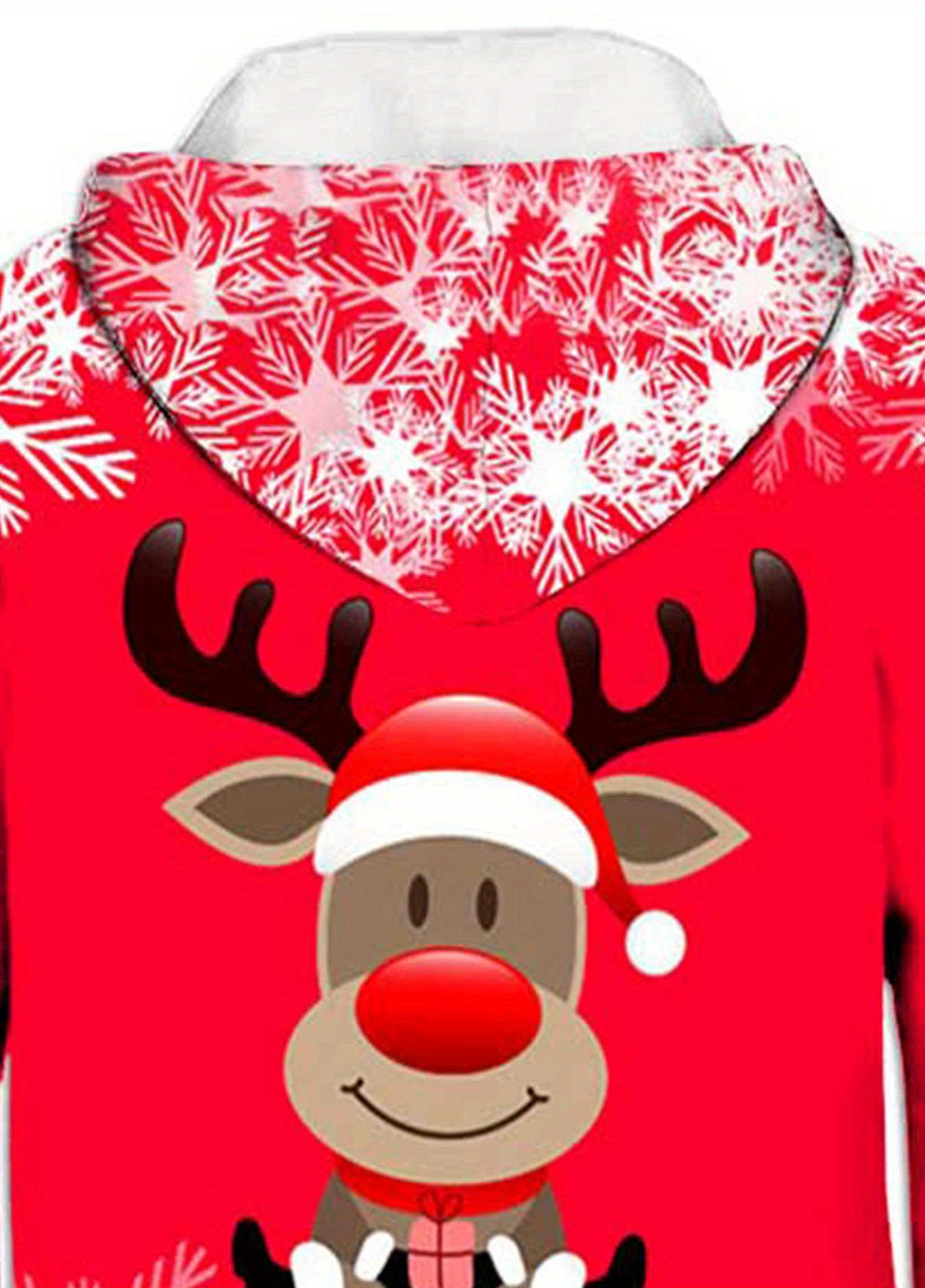 Christmas reindeer hot sale hoodie