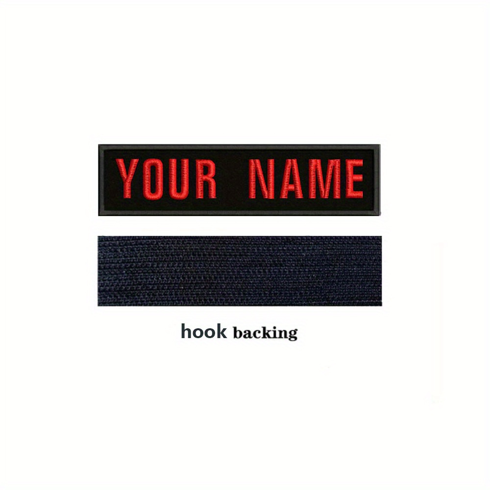 TEMU 1pc Custom Dog Name Patches, Personalized Embroidered Name Tapes For Dog Vests/harnesses