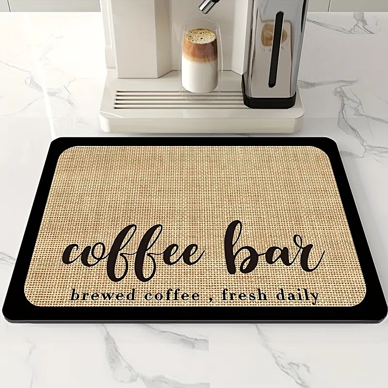 Absorbent Coffee Dish Large Kitchen Absorbent Draining Mat Drying