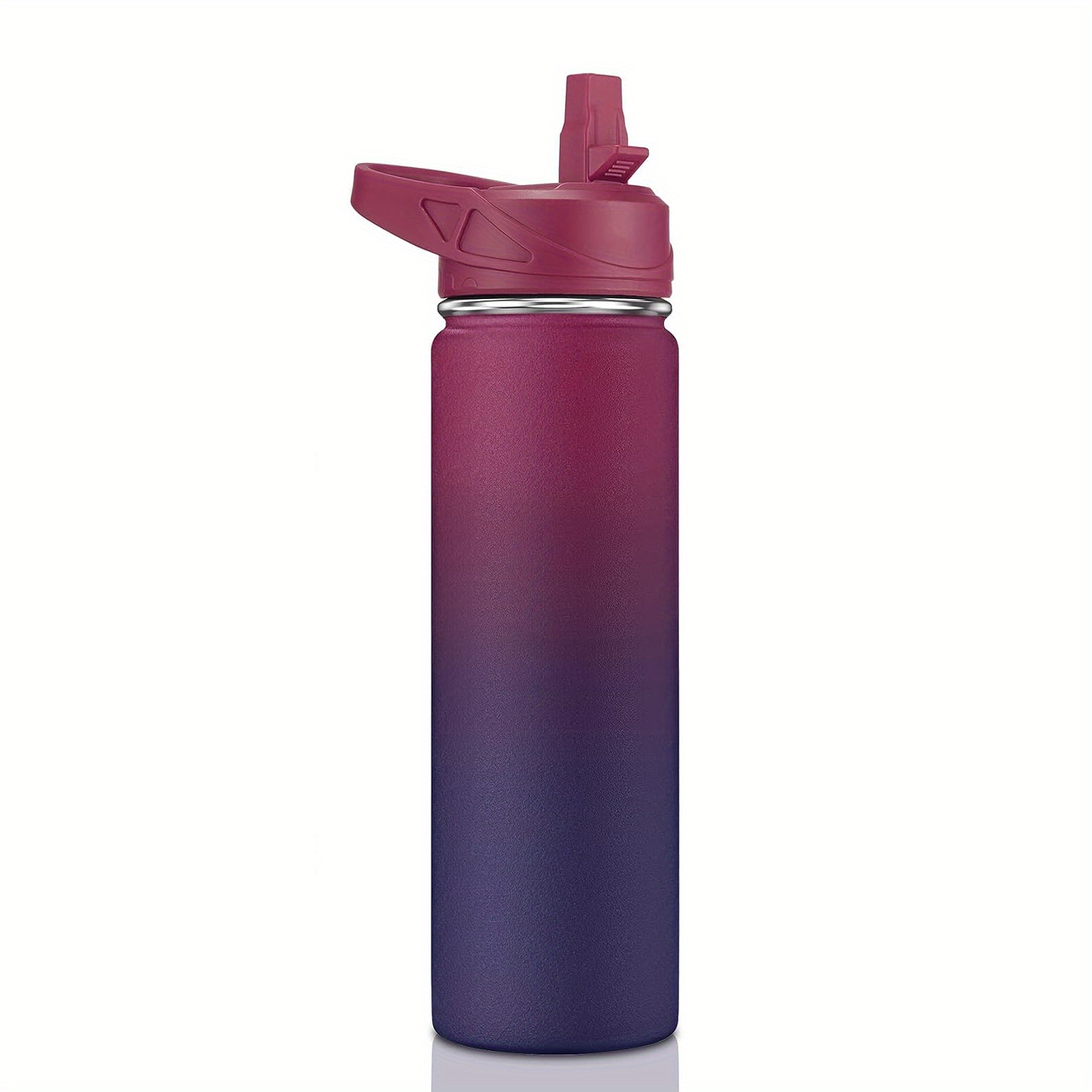 1pc Light Pink Stainless Steel Insulated Water Bottle, Sports Outdoor  Double Wall Vacuum Cup Suitable For Gym Cycling