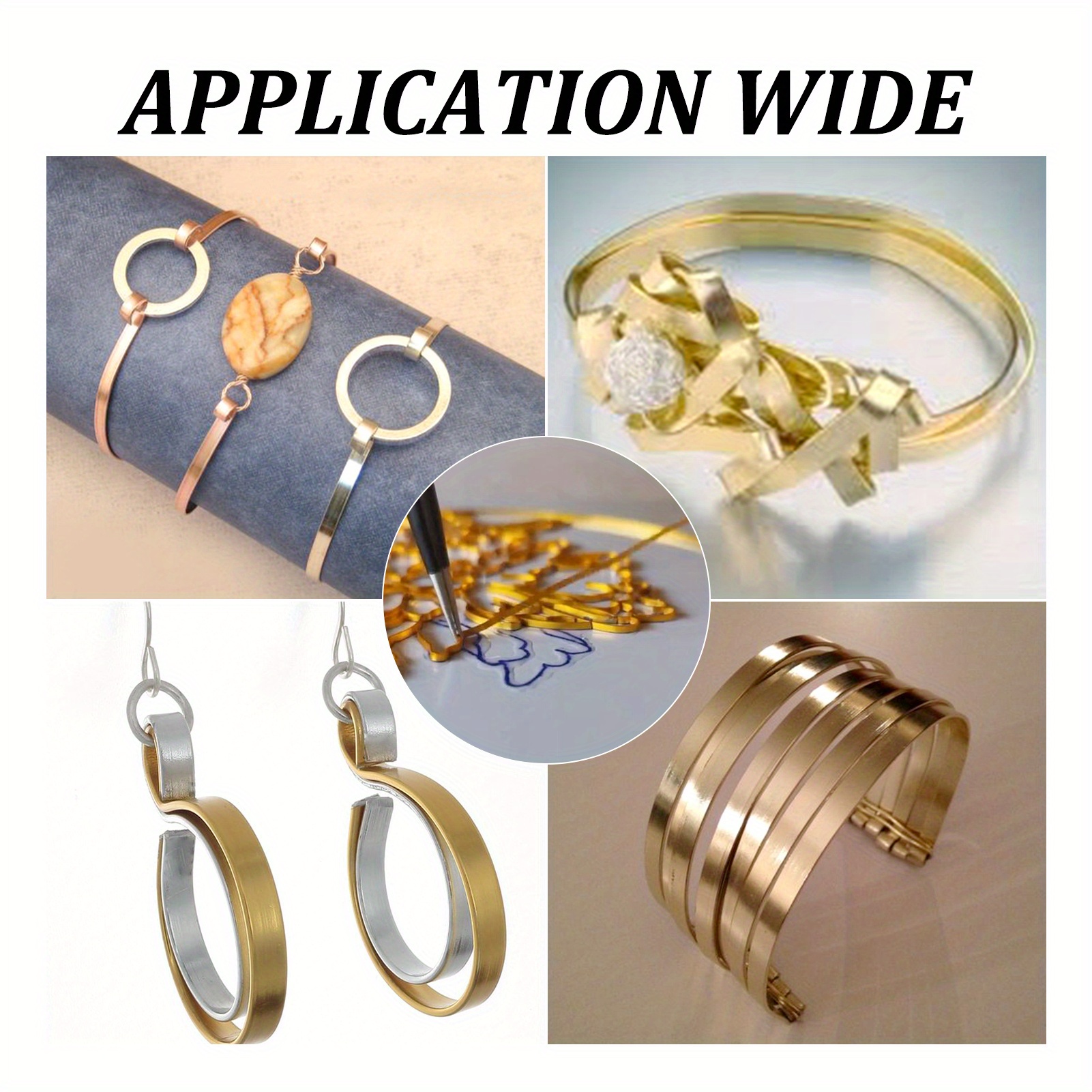 Wide Flat Jewelry Craft Wire Aluminum Wire Bendable Metal Temu