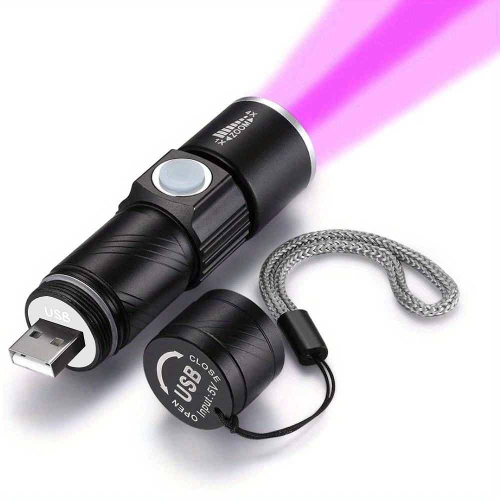Generic Mini lampe torche rechargeable USB LED - 3 Light Modes- Li