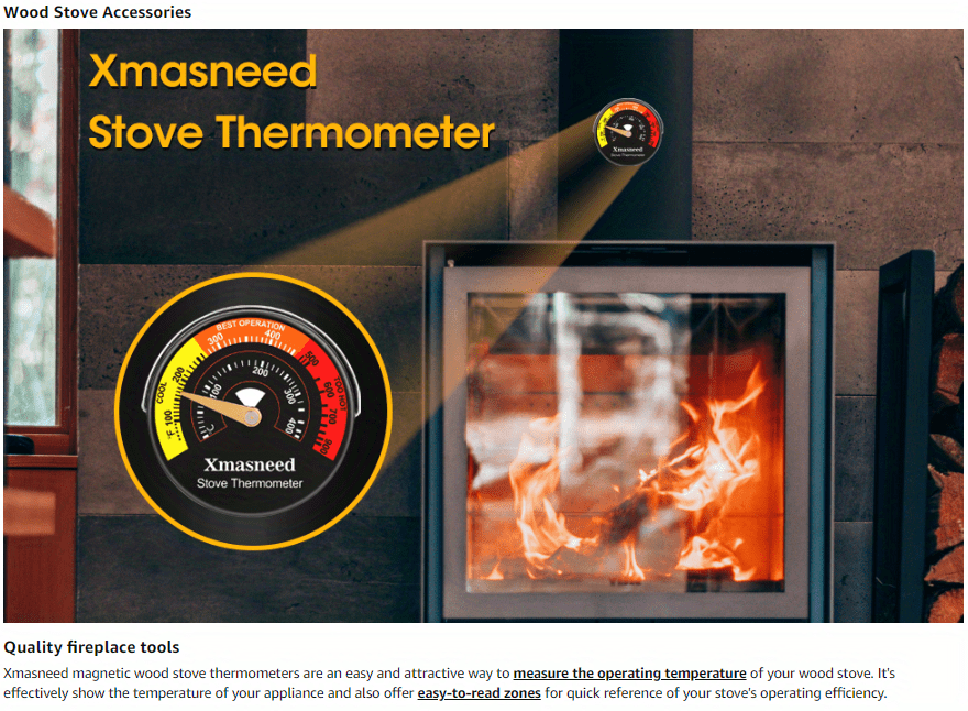 Wood Stove Thermometers | Classic Wood Stove Thermometer