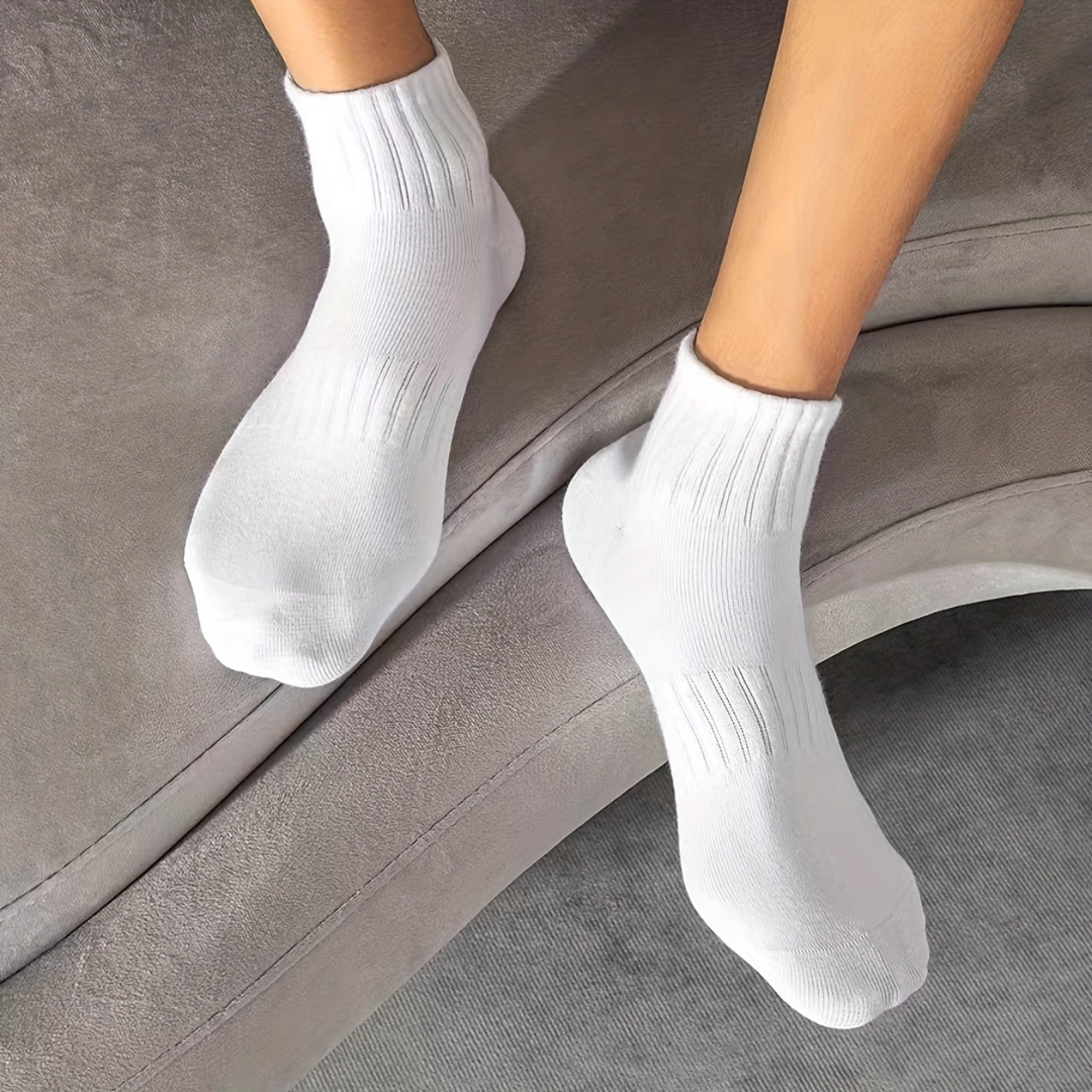 Image of 4 Pairs Classic Men's Socks Anklet Spring And Summer Fall Thin, Low Cut Socks, Comfy Breathable Soft Socks