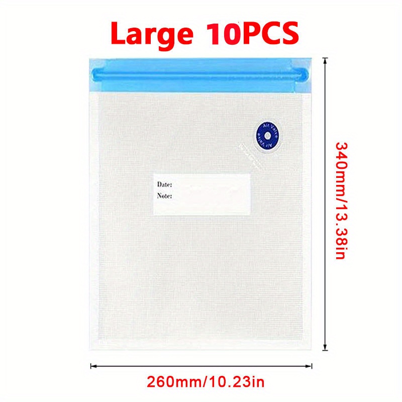 Sous vide bags, BPA-free reusable freezer bags, 30 generic vacuum sealer  bags, Small size (8 x 9) compatible with most sous vide pumps.