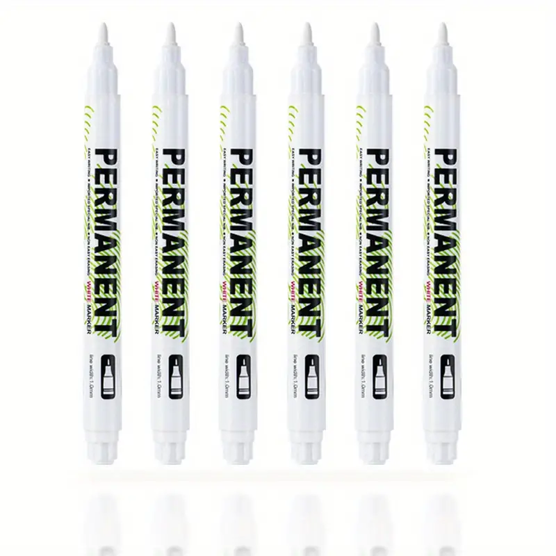 White Marker Pen Graffiti Pens Waterproof Permanent Tire - Temu