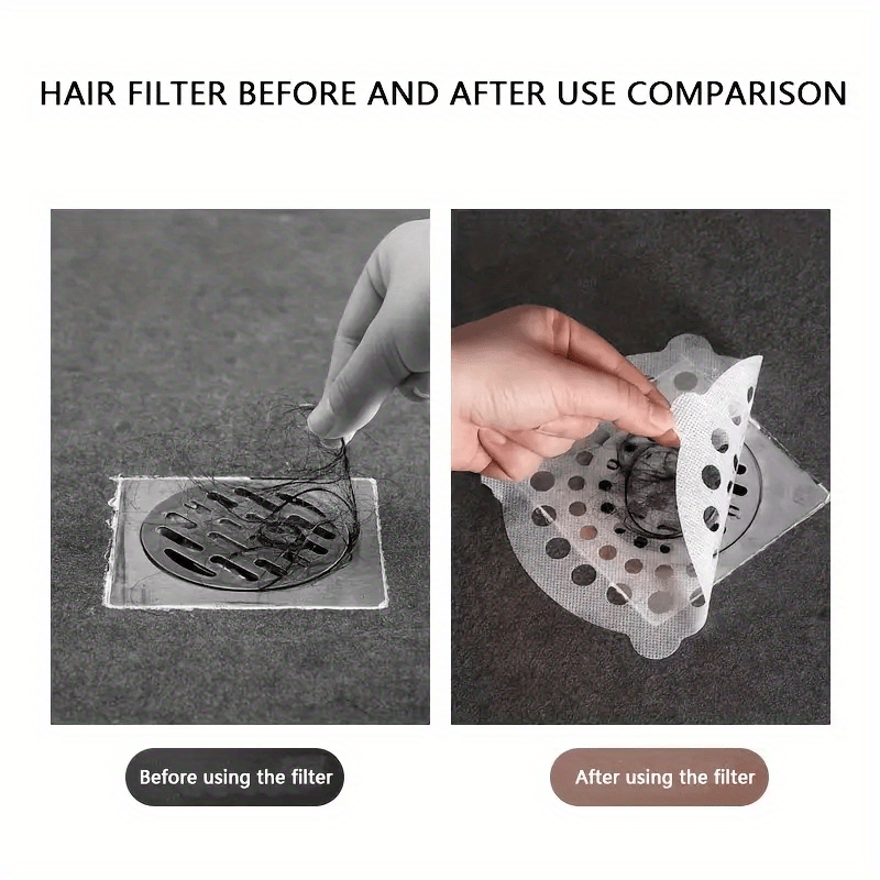 Disposable Shower Drain Hair Catcher Anti blocking Floor - Temu